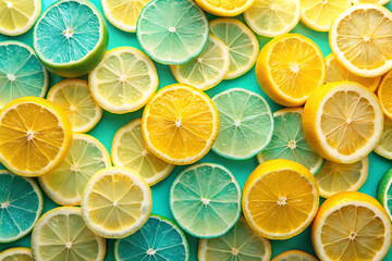 Obraz premium Turquoise to Lemon Yellow – Bright, youthful, and summery
