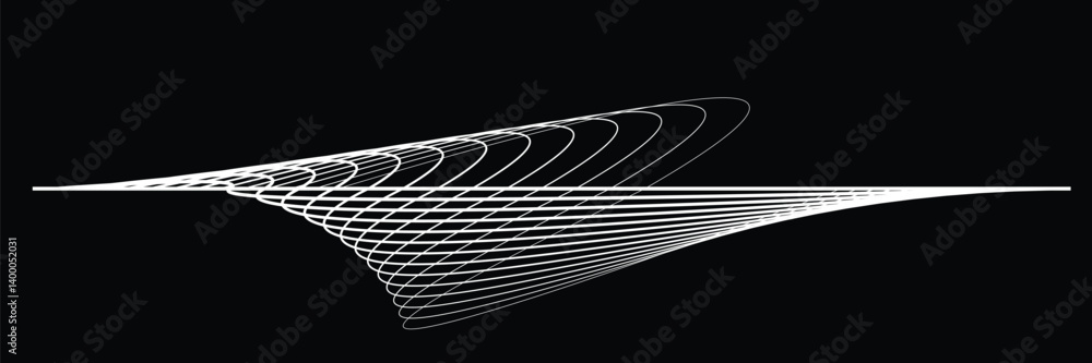 Poster digital sound equalizer . audio signal frequency signal . abstract flow linear fluid wavy shape . ac