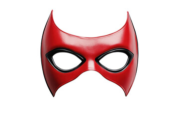Red superhero mask costume cosplay halloween party disguise accessory isolated prop