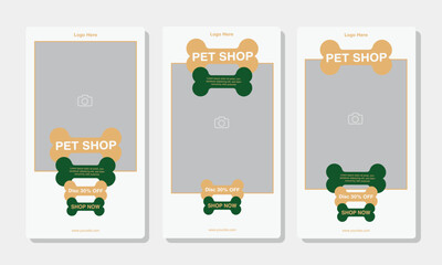 Template Story Design Pet Shop