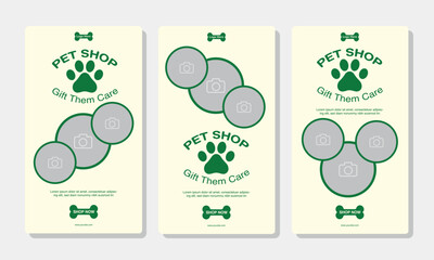 Template Story Design Pet Shop