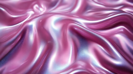 Obraz premium Abstract Pink Shimmering Fabric Draped Texture