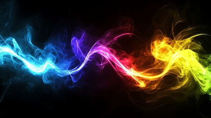 Fototapeta premium Abstract Rainbow Smoke Design (1)