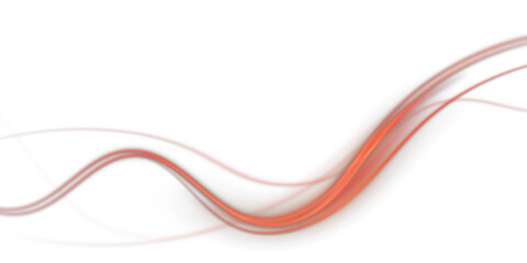 Red Wave Lines Abstract Background. PNG