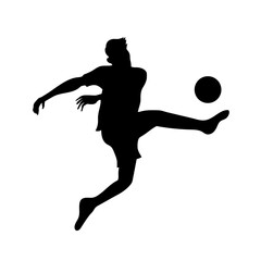 Soccer Player Silhouette