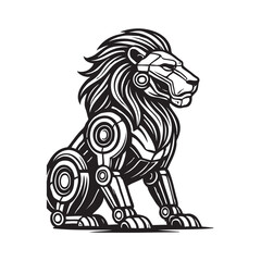 lion head steel mascot