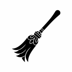 creative details Broomstick Icon Vector Illustration