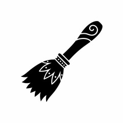 creative details Broomstick Icon Vector Illustration