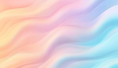 Obraz premium Soft pastel waves, smooth gradients