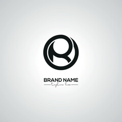 Obraz premium Creative Modern OR RO Lettermark Logo Design for Corporate Branding.