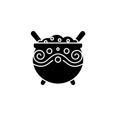 creative details Cauldron Icon Vector Illustration