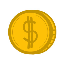 gold dollar sign