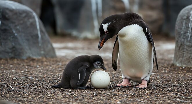 Gentle Giants: A Pebble's Promise AI Generated
