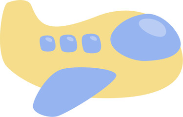 That's a cute airplane cartoon. Airplane vector illustration