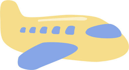 That's a cute airplane cartoon. Airplane vector illustration