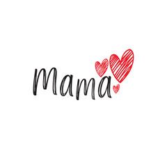 mama logo design with geometry