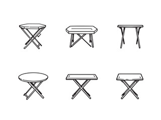 Simple Folding Table Outline Series