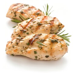 Grilled chicken fillet baked with herbs for a flavorful and healthy meal option