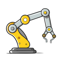 robotics arm icon, robotics arm vector illustration-simple illustration of robotics arm, perfect for robotics arm logos and icons