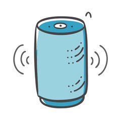 smart speaker icon, smart speaker vector illustration-simple illustration of smart speaker, perfect for smart speaker logos and icons