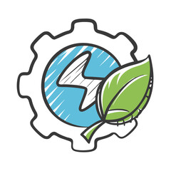sustainable technology icon, sustainable technology vector illustration-simple illustration of sustainable technology, perfect for sustainable technology logos and icons