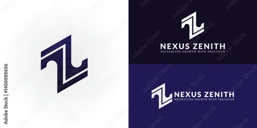 Poster the distinctive logo showcases the intertwined initial nz, creating a powerful and memorable symbol 