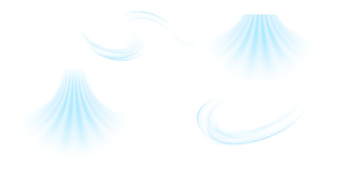 Air, wind effect isolated transparent background. Airflow overlay: fresh air for cleaning, cooling or changing the air. Wind Wave Effect. 3D vector illustration.	