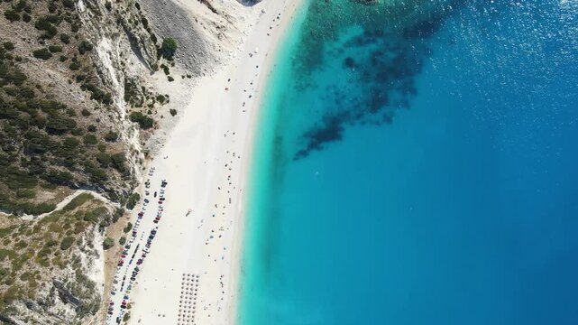 Amazing view of Myrtos Beach, Cephalonia, Ionian Islands, Greece