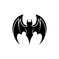 creative details Bat Icon Vector Illustration