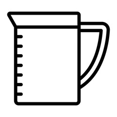 Beaker Vector Line Icon Design