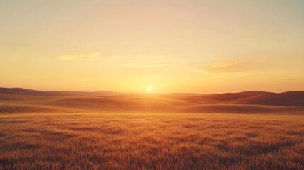 Eternal Horizon: The Tranquil Fusion of Sky and Earth