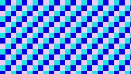 Checkered pattern in light purple and turquoise blue