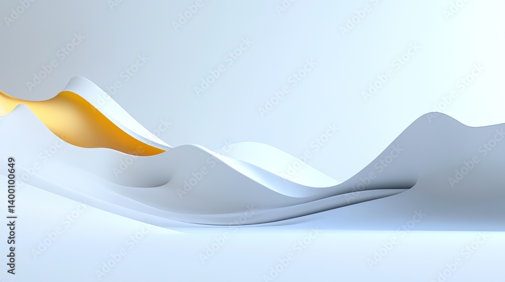 Poster dynamic wave patterns on white background abstract art creative design minimalist style