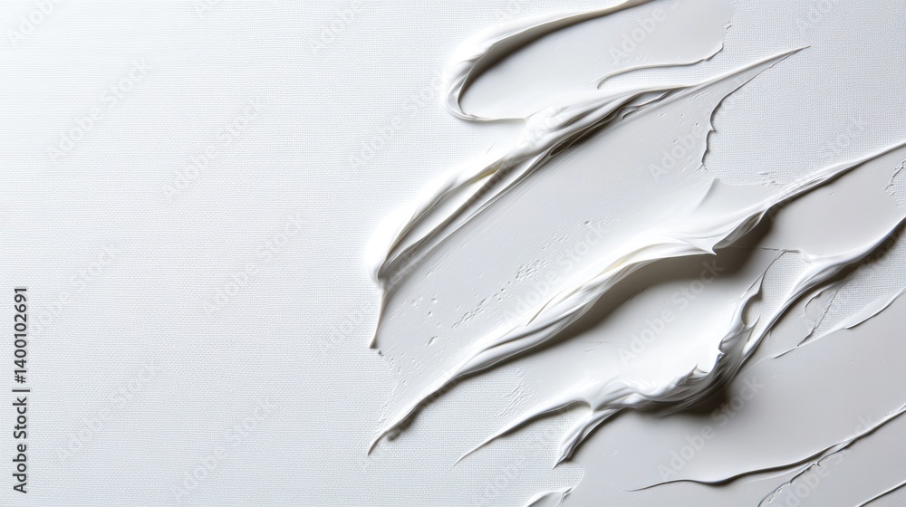 Aufkleber textured white surface abstract art minimalist style studio setting high-resolution view modern conc