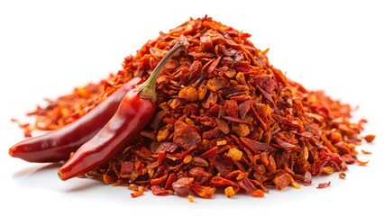 Red hot chili peppers, dried red chili peppers, are a hot and spicy red food ingredient