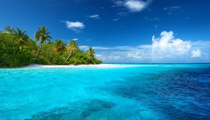 Fototapeta premium tropical island in the ocean