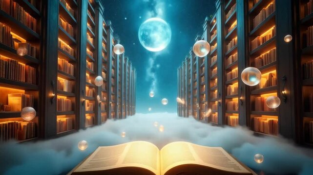 The Akashik chronicles or records, ethereal universe eternal library in Heaven
