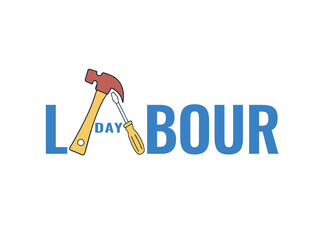 Happy Labor Day banner. Design template. Vector illustration
