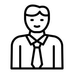 Teacher Vector Line icon Design