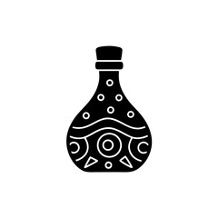 creative details Witch’s Potion Bottle Icon Vector Illustration