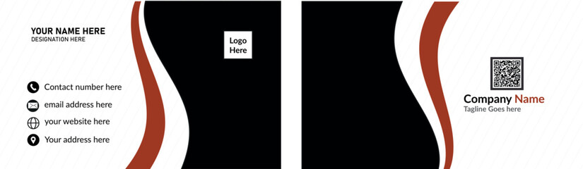 modern creative clean Double-sided business card design with UI, modern multicolor business card, visiting card design template with unique shapes Pro Vector, Corporate business card template, Clean p