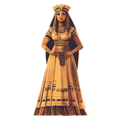 Obraz premium Egyptian Queen Cleopatra. vector illustration of a beautiful woman.