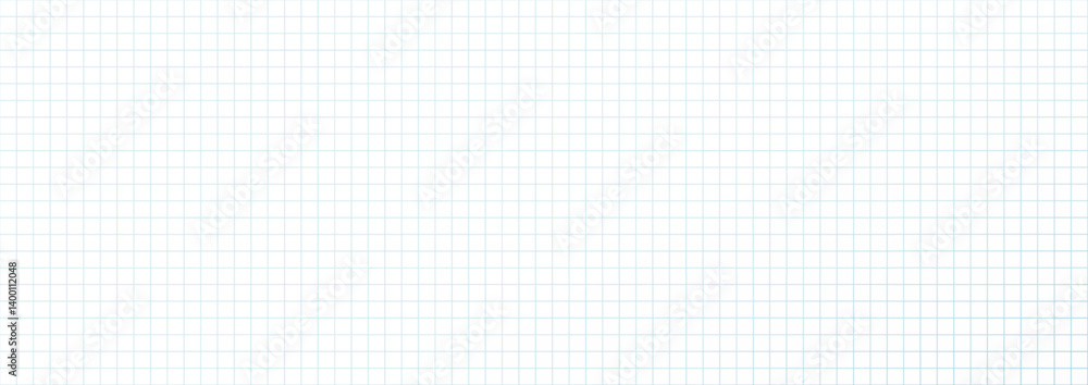 Poster blank grid paper background with blue lines in horizontal orientation for math, notes, sketches, or 