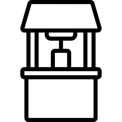 Fototapeta premium Water Well Icon