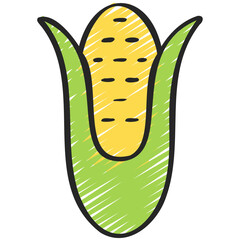 Corn On The Cob Icon