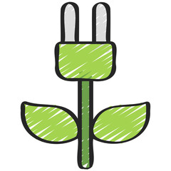 Power Cord Plant Icon