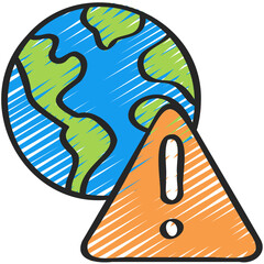 Global Warning Triangle Icon