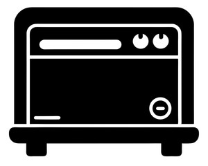 Toaster Oven Icon Vector & SVG | Kitchen Appliance Vector for Cooking Crafts, Labels & Home Decor