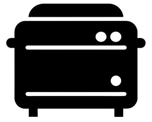 Toaster Oven Icon Vector & SVG | Kitchen Appliance Vector for Cooking Crafts, Labels & Home Decor