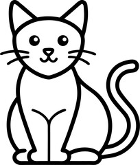 vector illustration of a cat